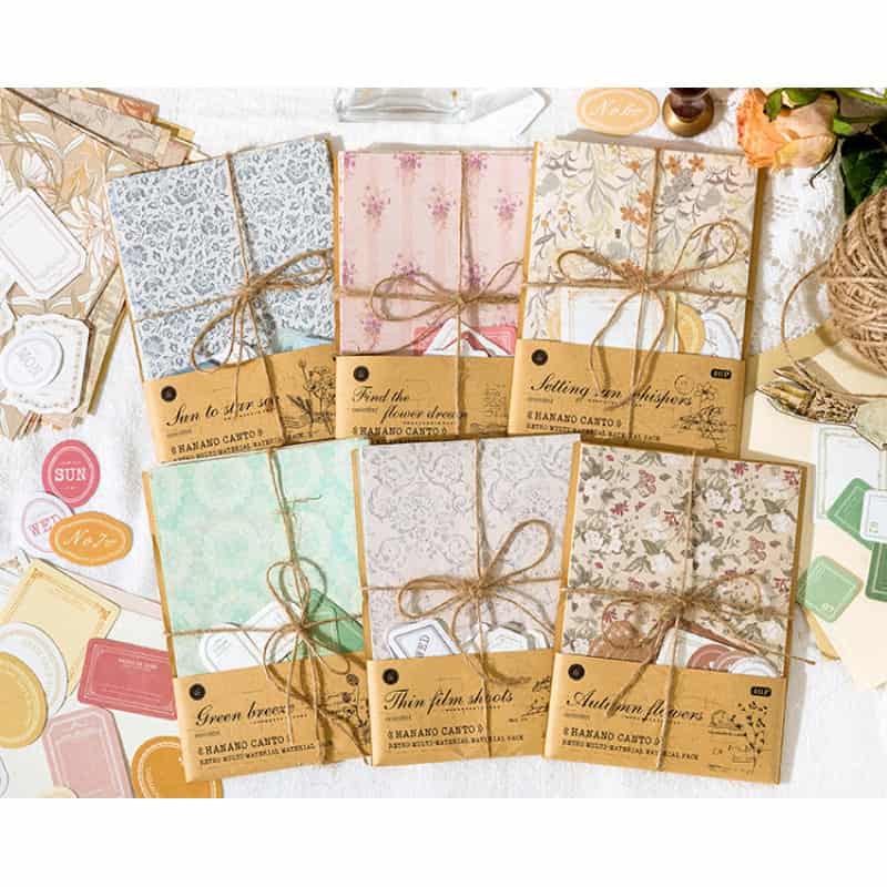 Aesthetic Decorative Paper Pack 40 Piece Sets La Laila