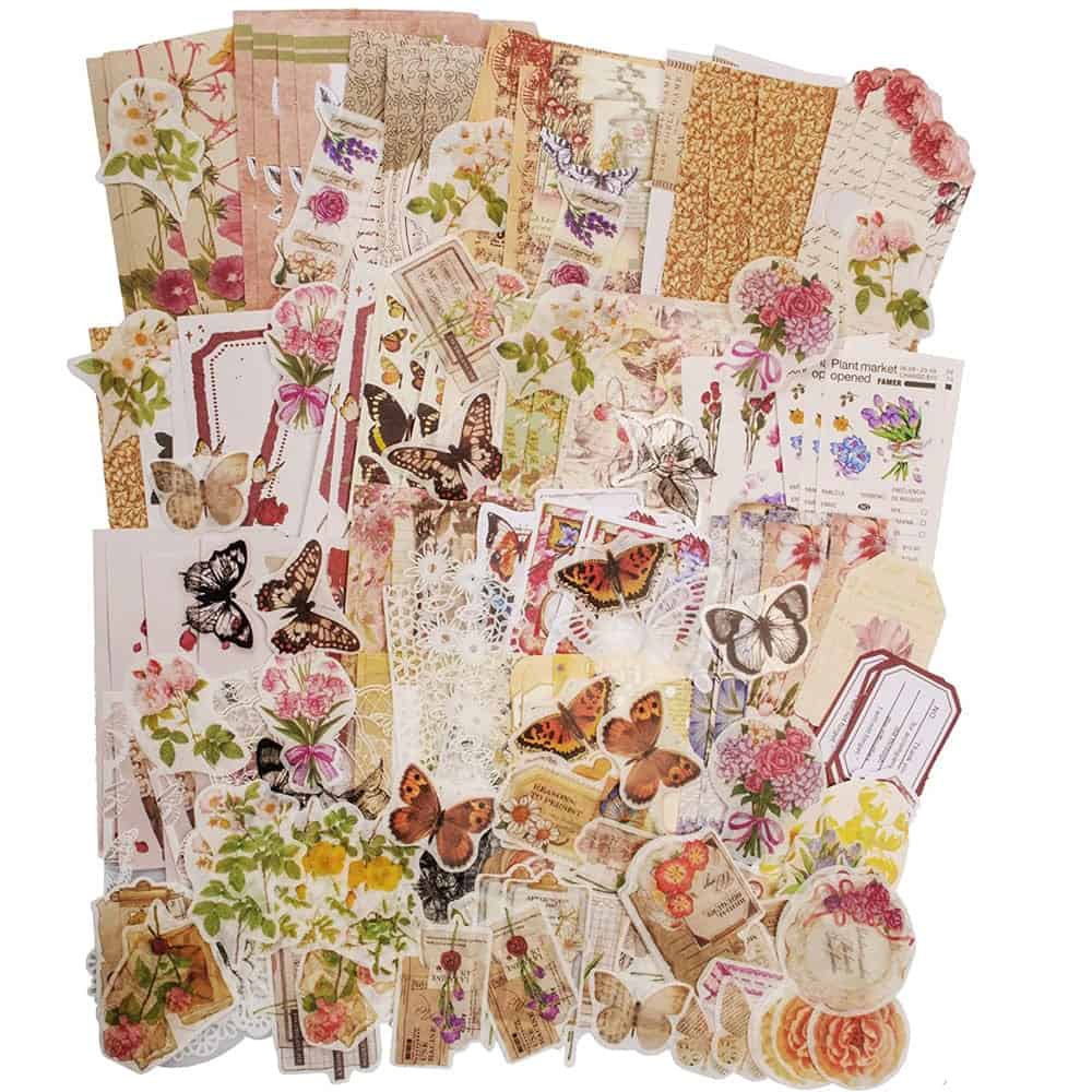 DieCutters & Punches Journaling Craft Ephemera Kits Scrapbook Set