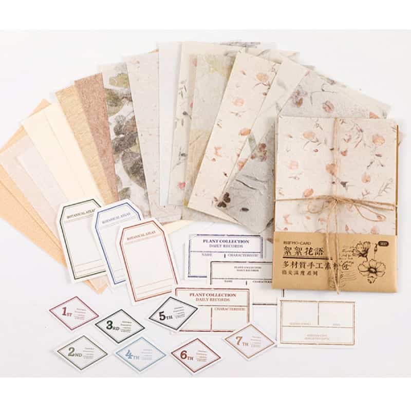 Scrapbook Journaling Paper Pack - Vintage - 30 Pieces - La Laila