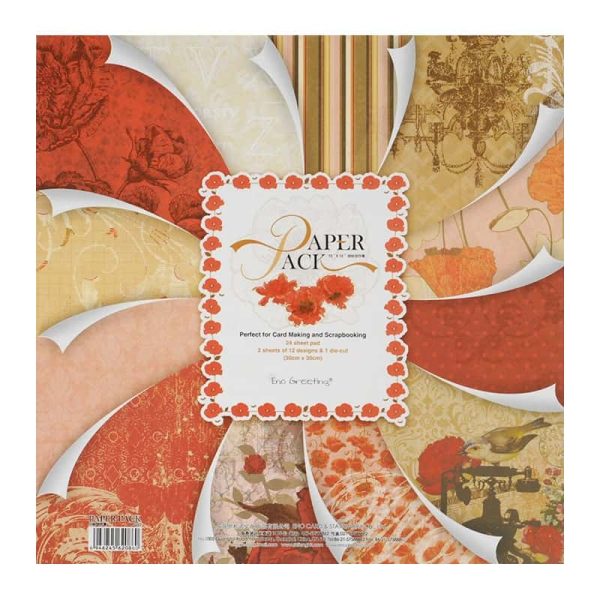 Scrapbook Paper Pack Autumn Warmth 12x12" La Laila