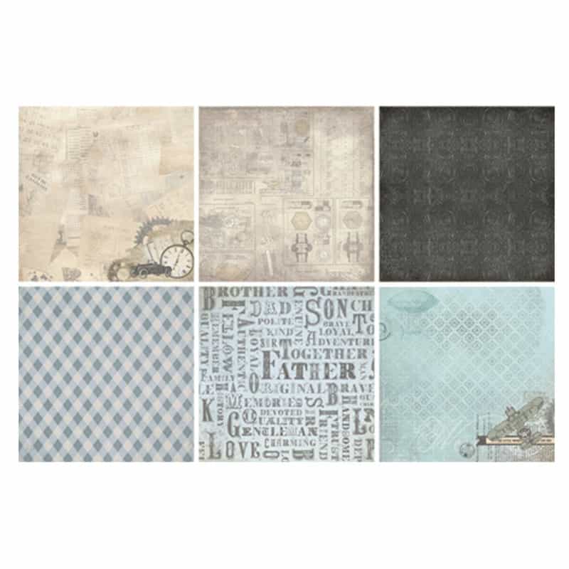 Scrapbooking Paper Pack Steampunk 10 x 10 inch