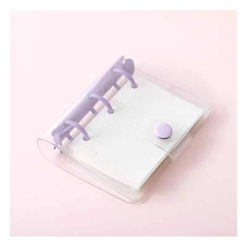 Notebook Rings Transparent Mini Journal Ring Binder Transparent Cute Small Notebook Diary