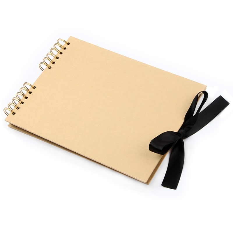 SpiralBound Hardcover Scrapbook Brown La Laila